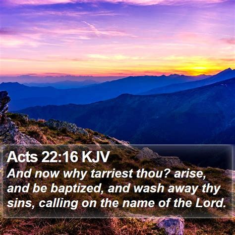 Acts 22:16 KJV Bible Verse Images