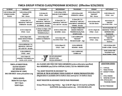 Group Exercise – The YMCA of Kingston & Ulster County