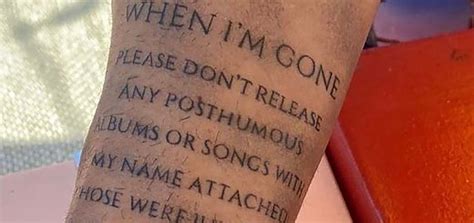 Anderson.Paak tattoos "no posthumous albums" on his arm - Falseto