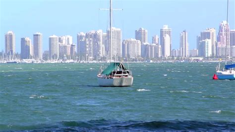 The Stunning Surfers Paradise Skyline Stock Footage Video (100% Royalty ...