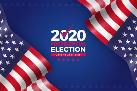 Free Vector | 2020 us presidential election background