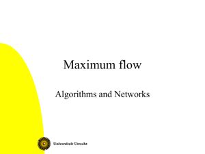 Network Algorithms: Maximum Flow