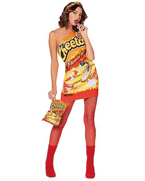 Adult Flamin' Hot Cheetos Dress Costume - Spirithalloween.com