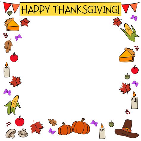 Free Thanksgiving Borders - Happy Thanksgiving Border Clip Art - Clip Art Library