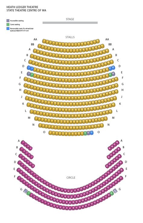 Crown Theatre Seating Map | Elcho Table