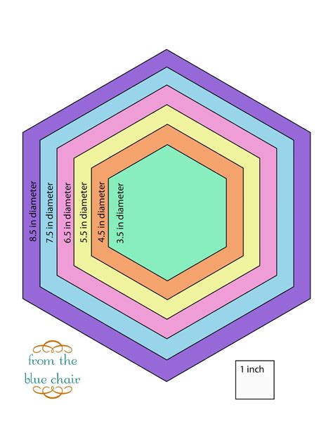 8 Inch Hexagon Template - ClipArt Best