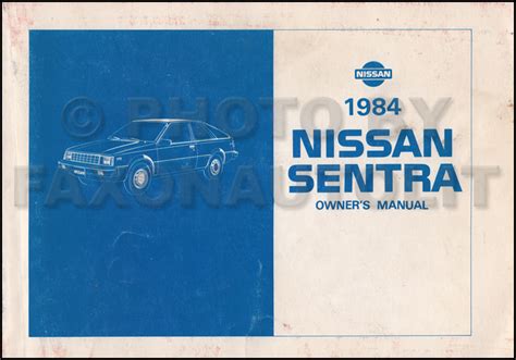 Nissan Sentra Owners Manual