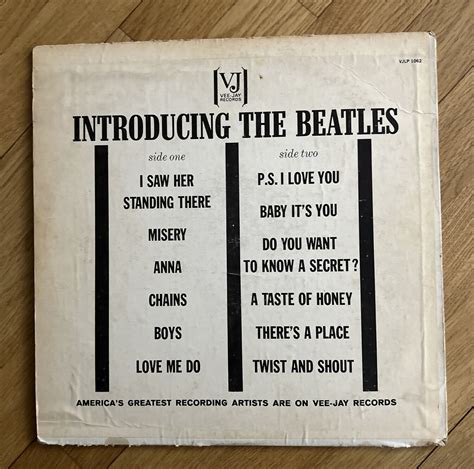 THE BEATLES, "INTRODUCING THE BEATLES” LP RECORD. | eBay