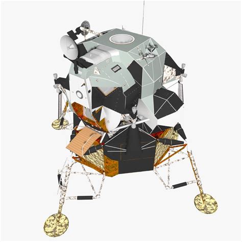 3d model lunar module