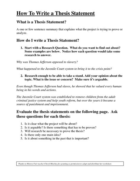 Writing a thesis statement – Artofit