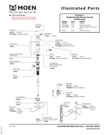 Moen Faucet Manual Kitchen – Things In The Kitchen