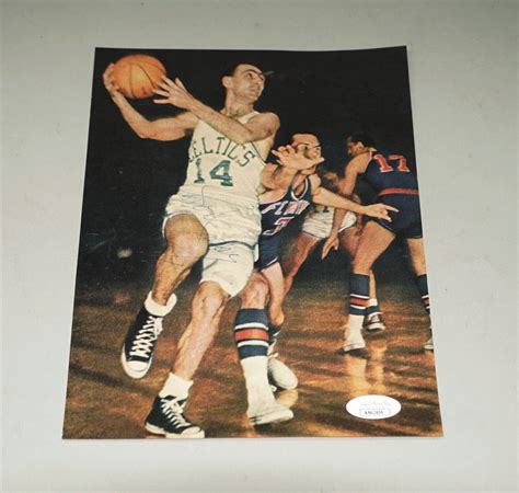 CIRCA 1960S BOB COUSY CELTICS BASKETBALL AUTOGRAPH SIGNED MAGAZINE PAGE ...