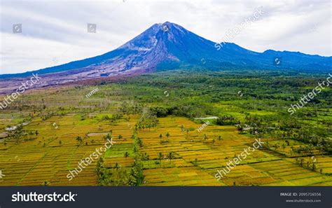 Panorama Mount Semeru After Eruption On Stock Photo 2095716556 ...