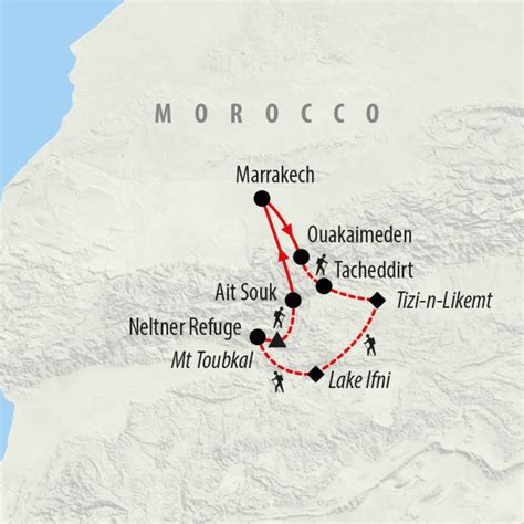 Jebel Toubkal Map