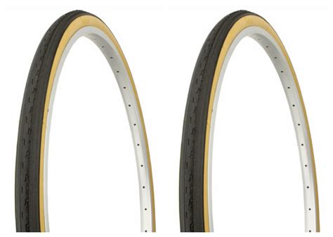 Tire set. 2 Tires. Two Tires Duro 26" x 1 3/8" Black/Gum Side Wall beach cruiser bike Tires ...