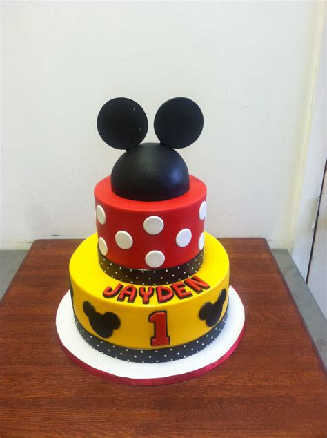 Mickey Mouse 1st Birthday Cake