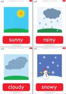 How's The Weather? Flashcards - Super Simple