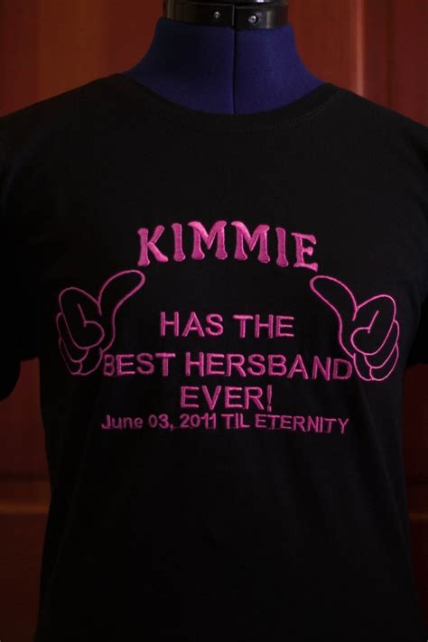 His and Hers custom embroidered T shirts with custom design | Etsy