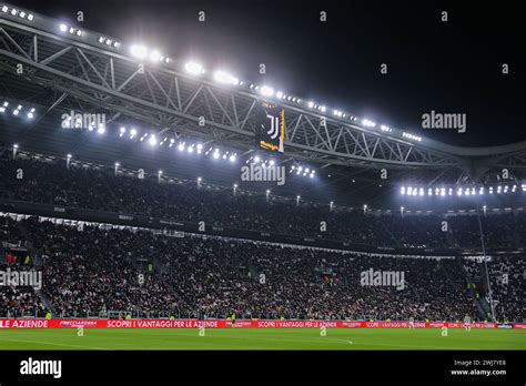 Interior view of the stadium during Serie A 2023/24 football match ...