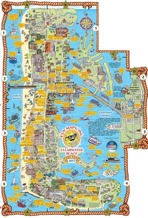 Clearwater Beach Map Of Restaurants | Beach Map