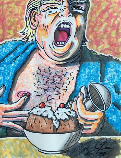 Jim Carrey's Presidential Portrait of Trump Belongs in the Smithsonian so he submitted it to the ...