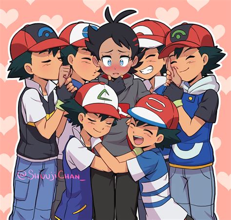 ash ketchum and goh (pokemon and 8 more) drawn by sara_bon | Danbooru