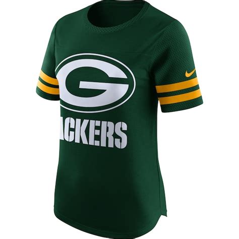 Women's Green Bay Packers Nike Green Gear Up Modern Fan Performance T-Shirt - NFLShop.com