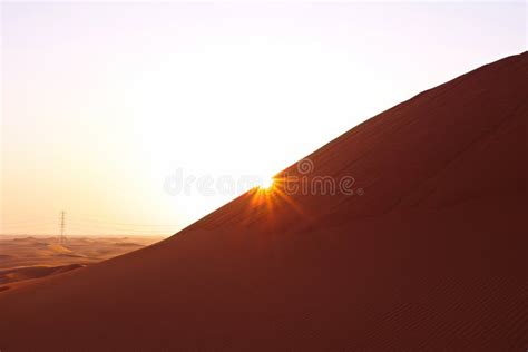 Pastel Colored Desert Sunrise in the Sand Dunes of Arabian Desert ...