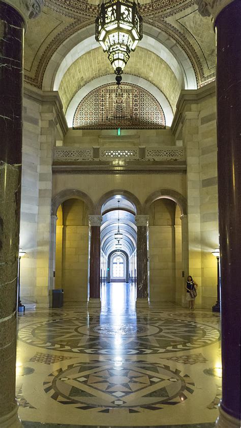 Los Angeles City Hall Rotunda and Hall Photograph by Belinda Greb ...