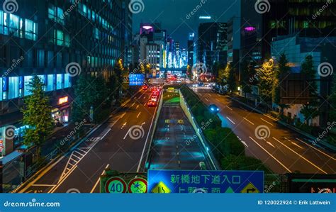 Tokyo Street View by Night - TOKYO, JAPAN - JUNE 12, 2018 Editorial Stock Image - Image of ...