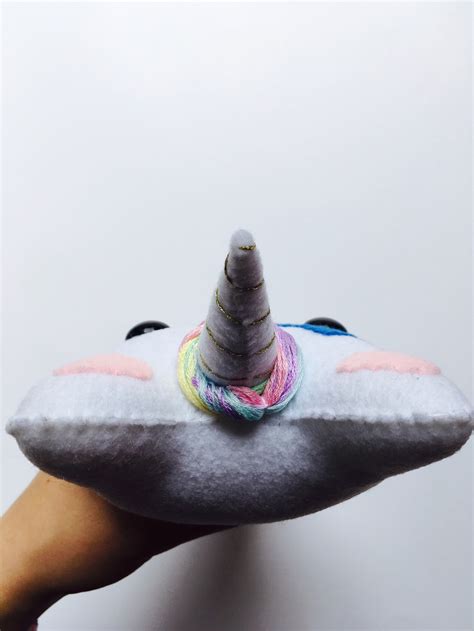 Unicorn Plush Felt Unicorn Cat Plushie Caticorn Custom | Etsy