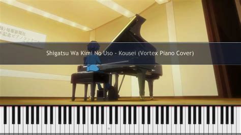 Shigatsu Wa Kimi No Uso - Watashi no Uso ~Piano Solo (Ep 1 BGM) Cover TUTORIAL - YouTube