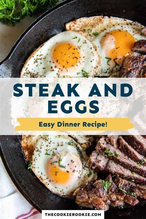 Steak and Eggs Recipe - The Cookie Rookie®