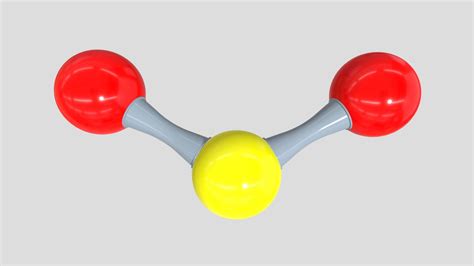 Sulfur Dioxide Molecule SO2 - Buy Royalty Free 3D model by Philip Storm ...