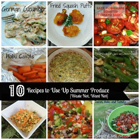 summer produce recipes