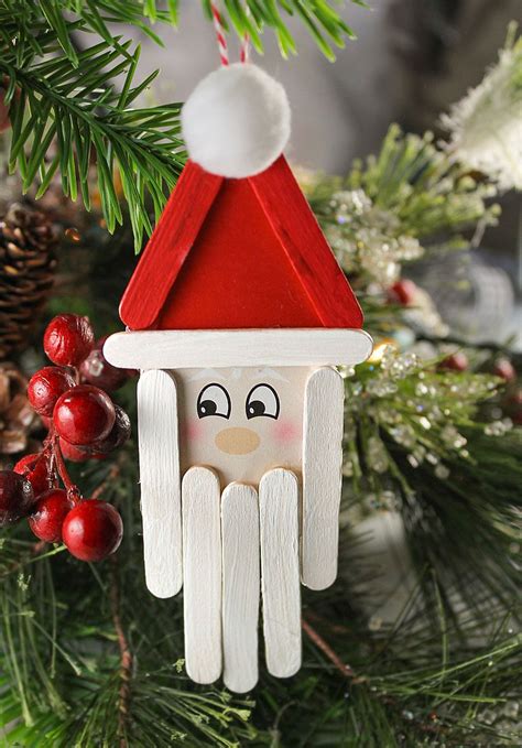 10 Easy DIY Santa Crafts & Ornament Ideas for Christmas