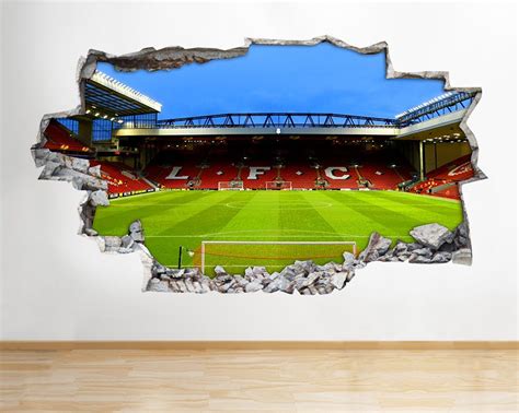 H006 Liverpool Stadium Anfield Wall Decal Poster 3D Art Stickers Vinyl Room | eBay | Vinyl room ...