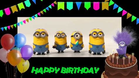 Happy Birthday to you! Minions Birthday song. - YouTube