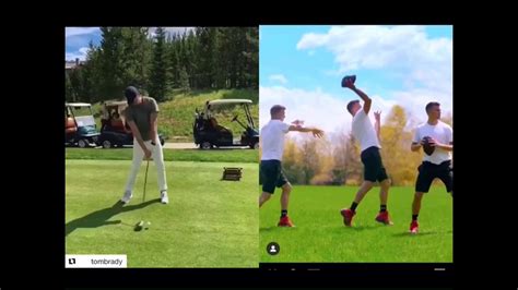 Tom Brady Golf Swing - The Match: Champions for Charity - YouTube