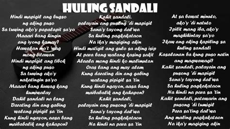 HULING SANDALI by December Avenue with LYRICS - YouTube