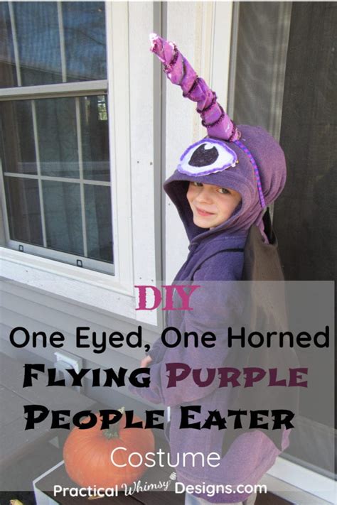 One Eyed, One Horned, Flying Purple People Eater Costume - Practical Whimsy Designs