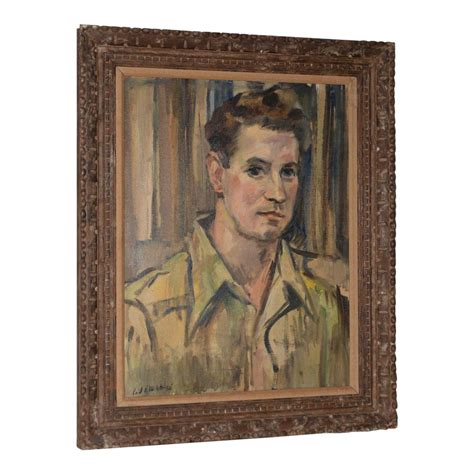 World-Class Mid-Century Modern Portrait of a Young Man C.1950 | DECASO | Painting, Oil painting ...