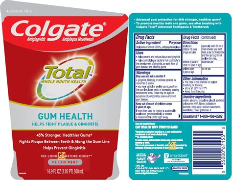 Colgate Total Toothpaste Ingredients