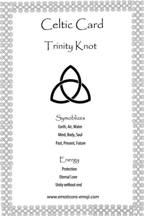 Trinity Knot Celtic Card | Celtic knot tattoo, Celtic symbols