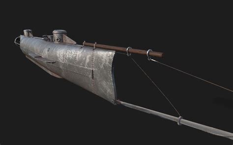 3D model Hunley submarine VR / AR / low-poly | CGTrader