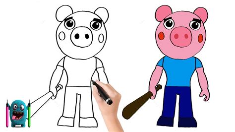 Roblox Piggy George Çizimi How to Draw Piggy - YouTube