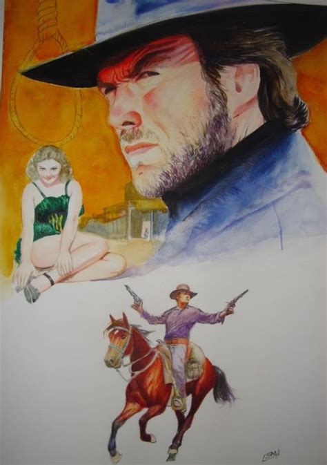 Sergio Leone Trilogy - Clint Eastwood - Gemälde, Kunstwerk, - Catawiki