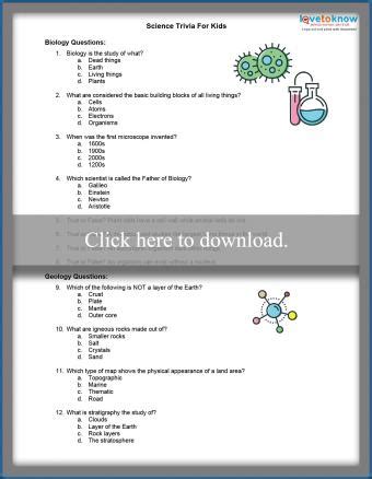 Kids' Science Trivia Questions | LoveToKnow