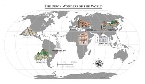 New Map: The new 7 wonders of the World | Beautiful Things