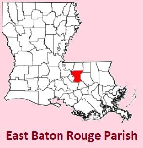 East Baton Rouge Parish on the satellite map of Louisiana 2024. Actual satellite images of East ...